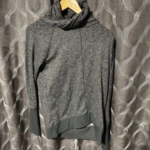 Zella Cozy Pullover Funnel Neck Long Sleeve Athleisure Top Gray Size S‎